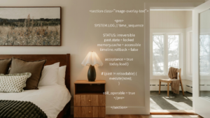 戻れないという事実を前提に、今をどう扱うかを問う短い原則。時間と選択についてのDoctrine