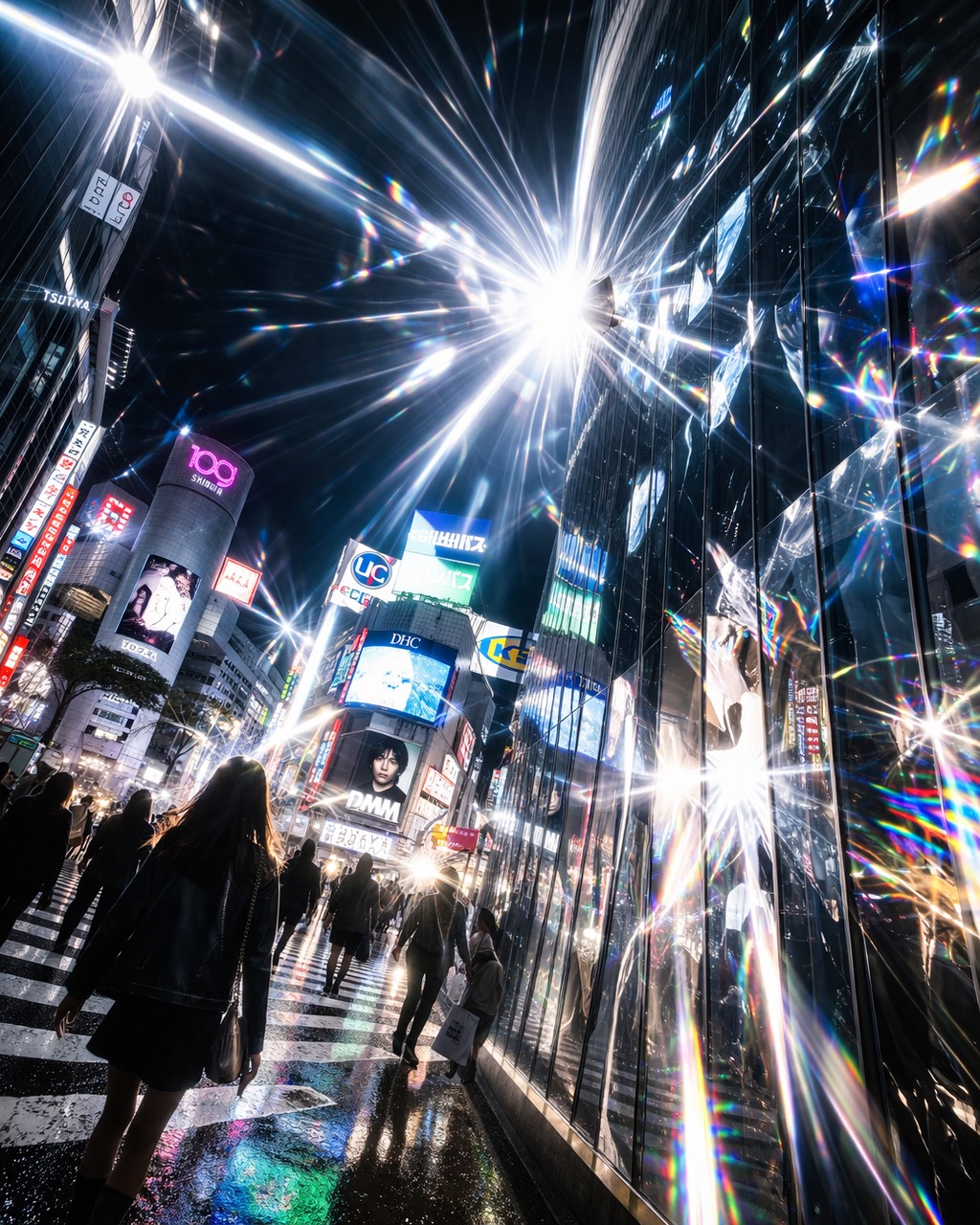 渋谷を買い物の街ではなく参拝の聖地として読む。手水、祭壇、供物、啓示、巡礼、祝祭。欲望が敬虔な表情を帯びる街として、渋谷の宗教性を過剰な文体で描いた一篇