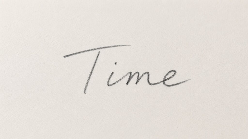 時間は、時計や日付だけで生まれるものではありません。Timeでは、世界の変化をつなぎ、読者に経過と持続を体験させる文章設計を考えます。