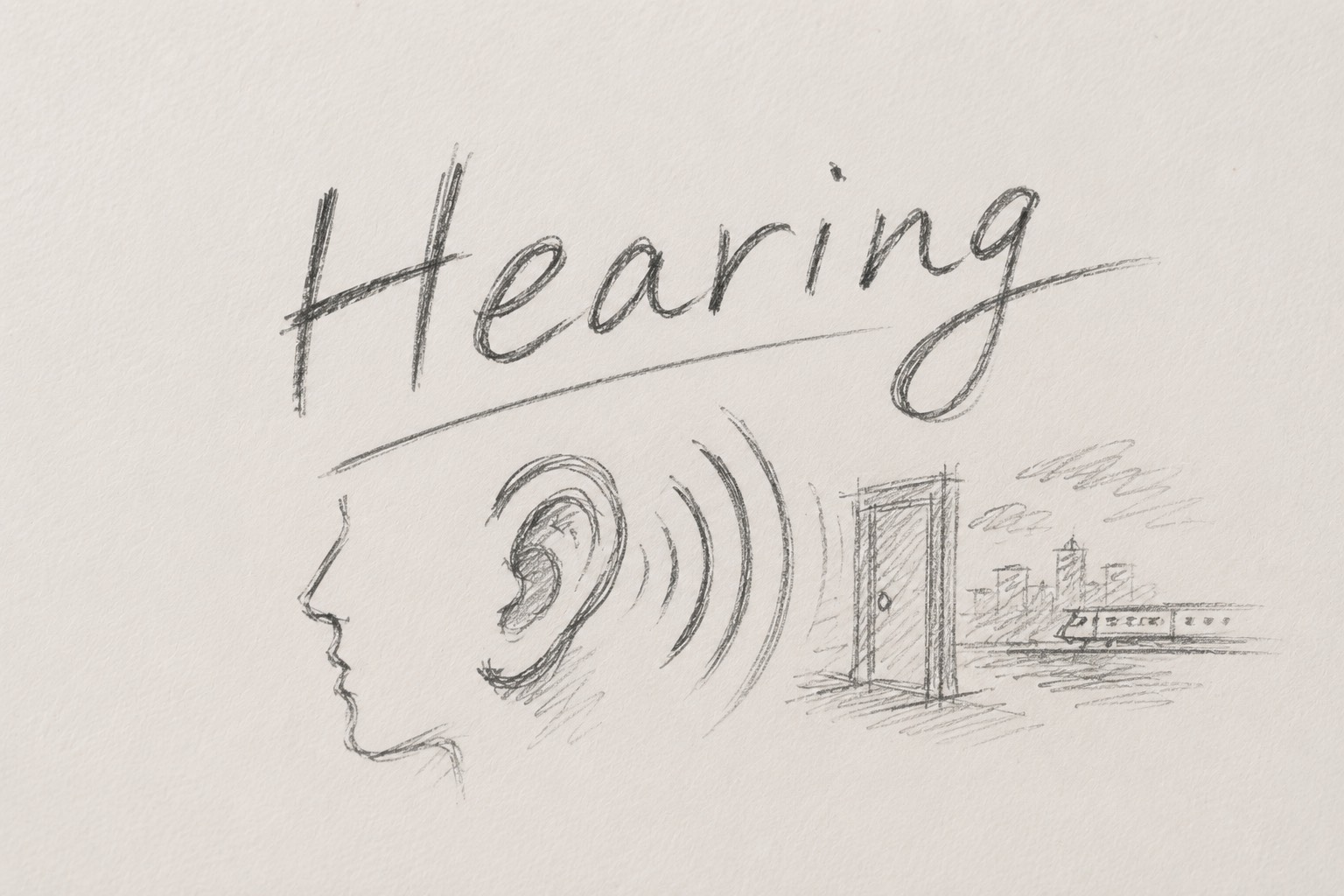音は、見えない場所の存在を伝えます。Hearingでは、視界の外にある人物や空間を読者の中で維持し、世界を途切れさせない文章設計を考えます。